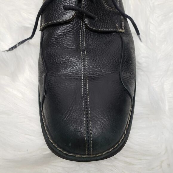 Johnston & Murphy Shuler Bicycle Toe Oxfords Leather 20-7222 Black Lace up 13 M - Picture 6 of 12